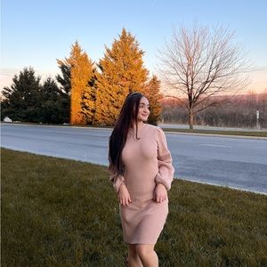 Dress Soft Rib Knit Mini Dress